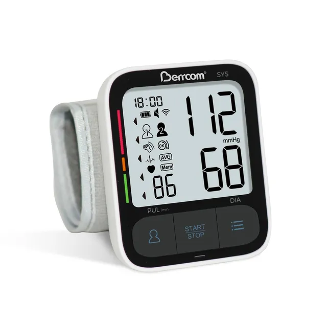 berrcom-digitales-handgelenk-blutdruckmessger-t-mit-lcd-anzeige image 1