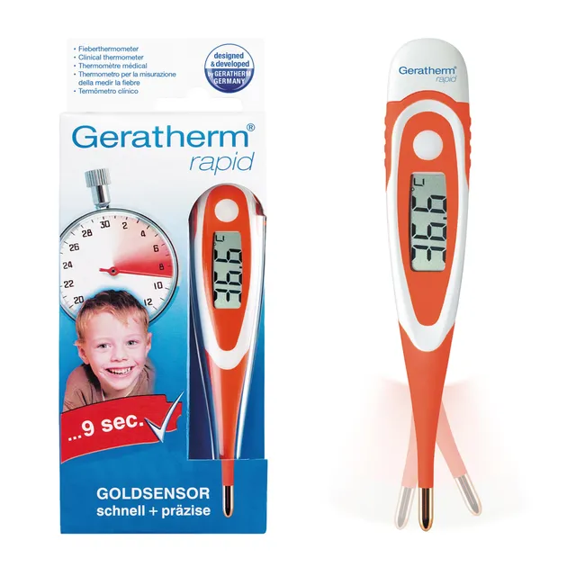 geratherm-rapid-digitales-fieberthermometer-mit-flexibler-goldspitze image 1