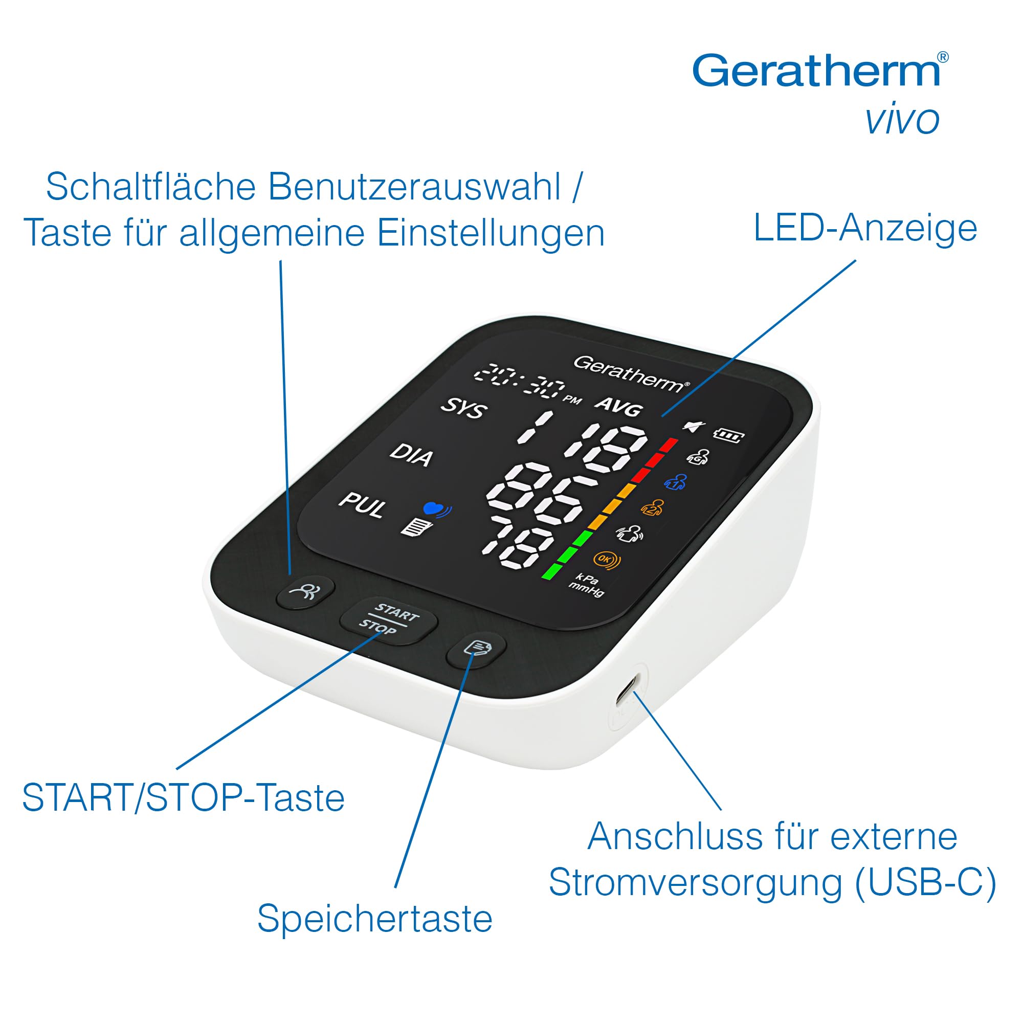 geratherm-vivo-oberarm-blutdruckmessger-t-manschette-22-42-cm image 4