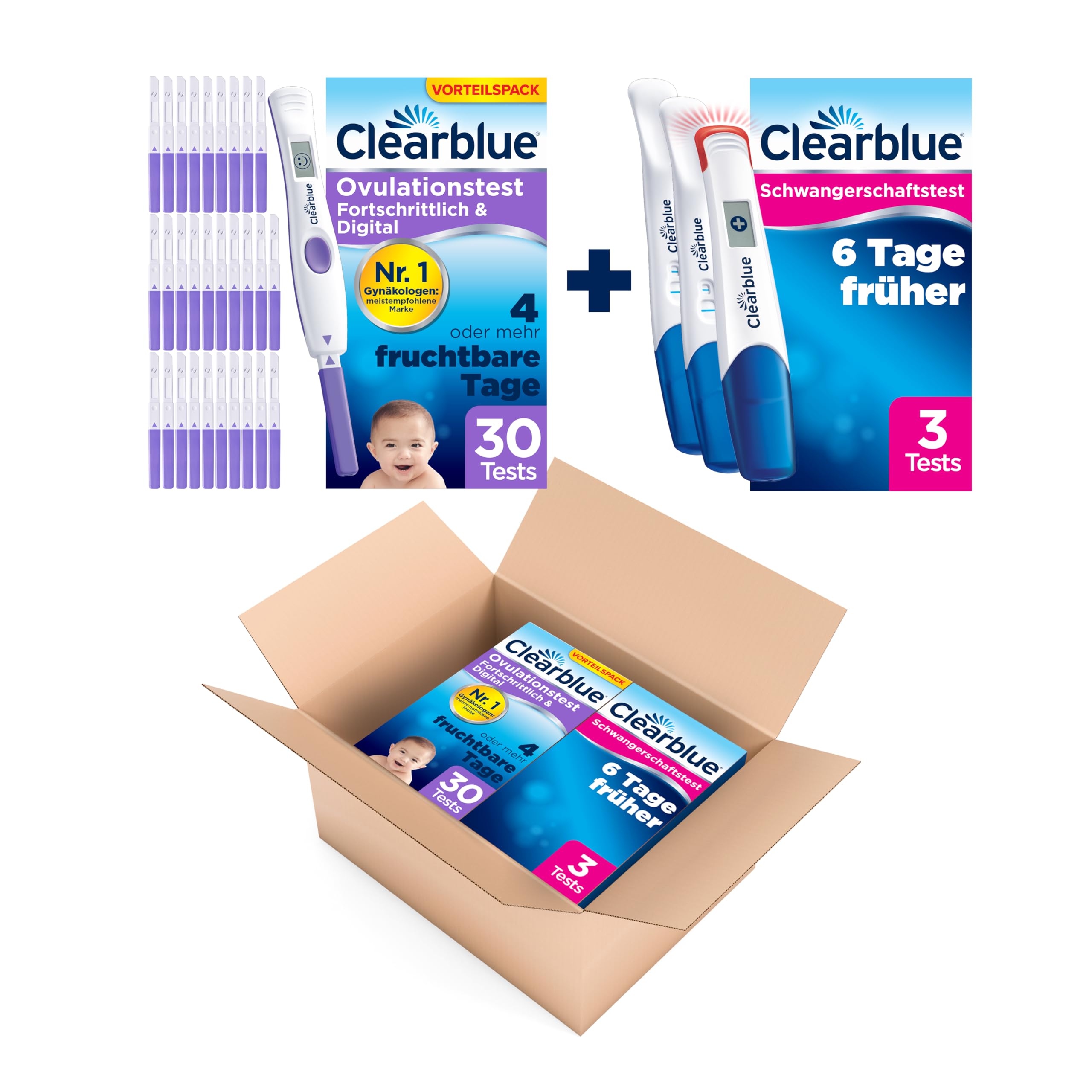 clearblue-kinderwunsch-ovulationstest-kit-digital-30-ovulationstests-1-halterung image 2