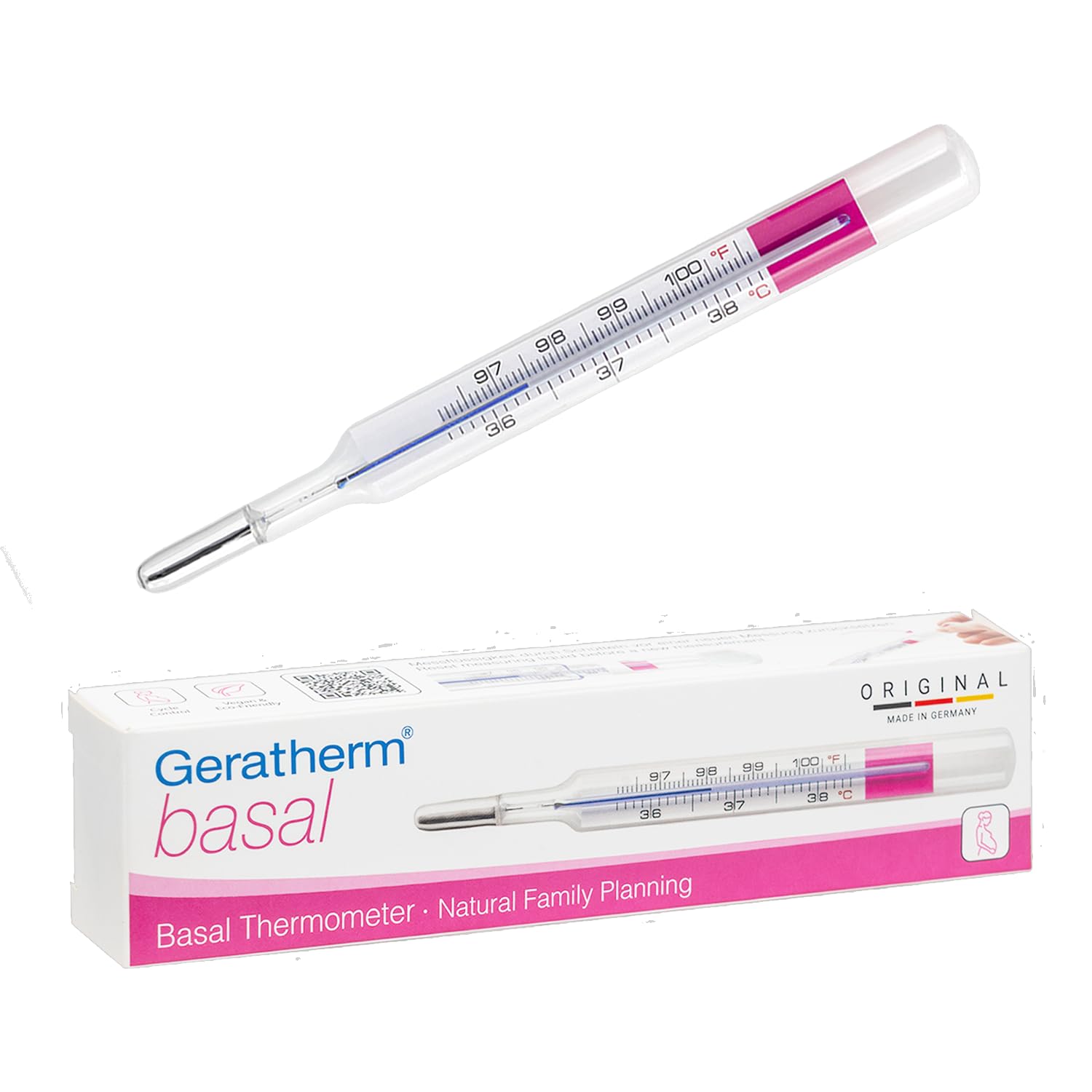geratherm-basal-analog-basalthermometer-glas-f-r-zyklus image 1