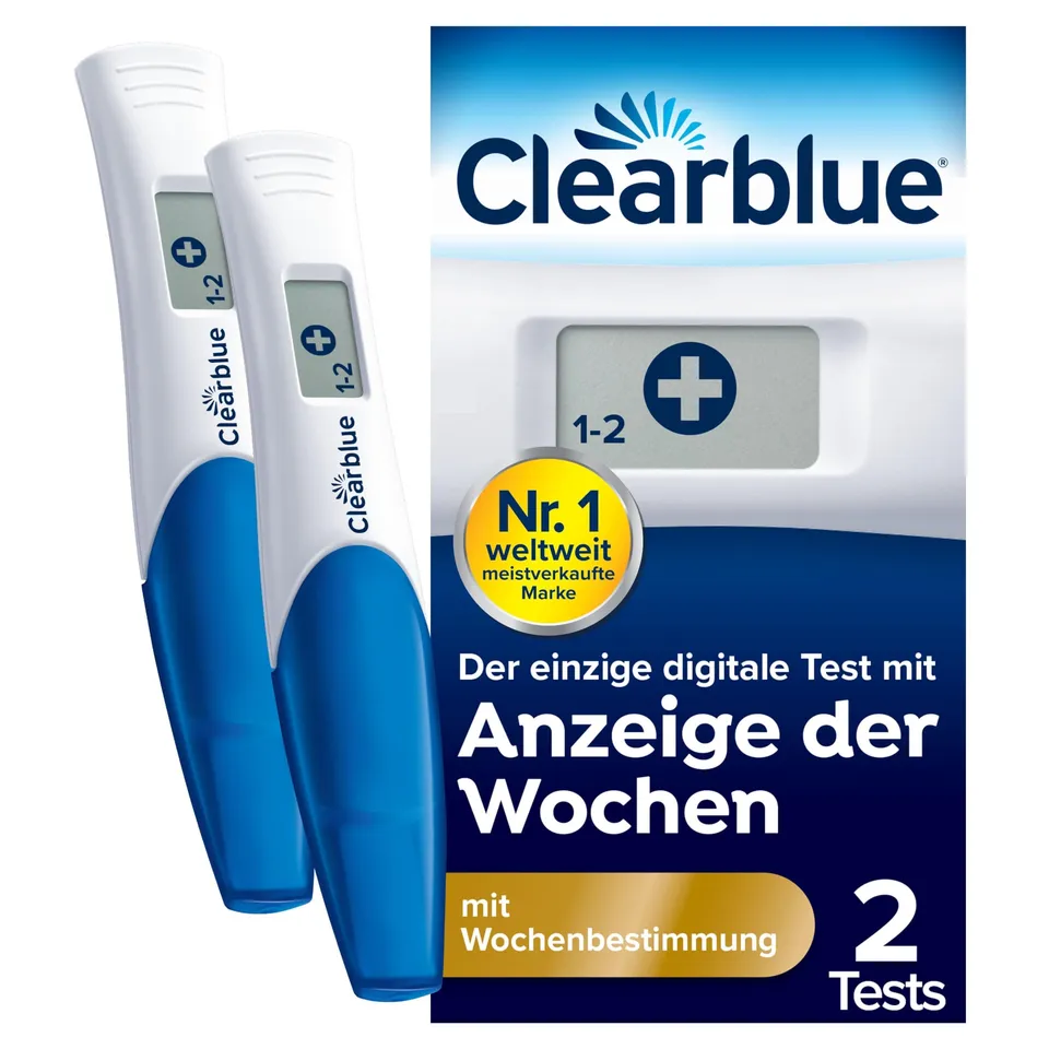 clearblue-schwangerschaftstest-fr-htest-mit-wochenbestimmung-2-tests image 1